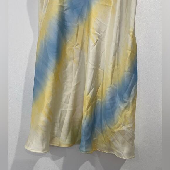 Zara Tie-Dye Satin Effect Mini Dress Medium - Picture 4 of 11